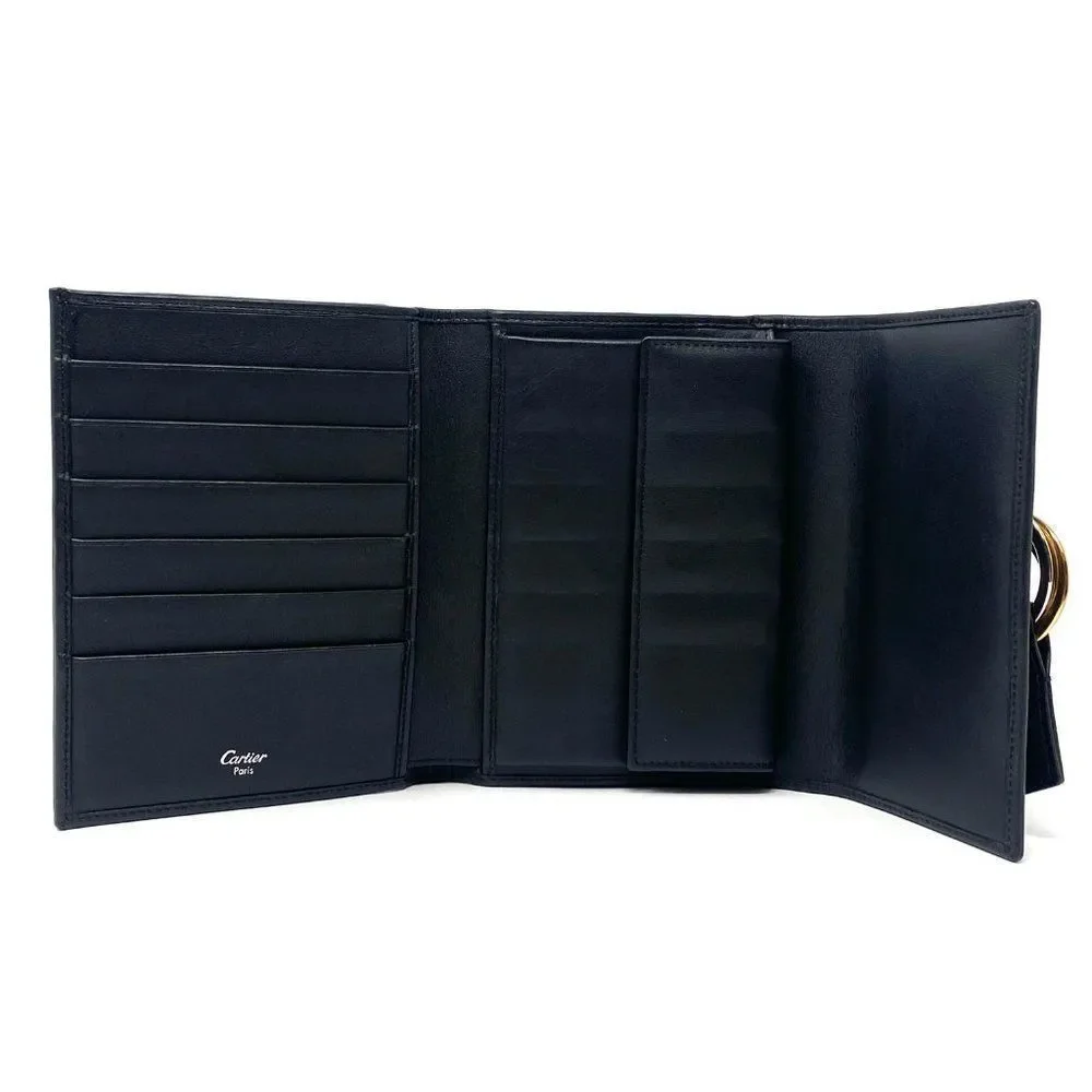 Cartier Black and Gold Wallet - Picture 4 of 9